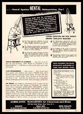 1942 Scholastic Magazines Students In Dunce Caps 