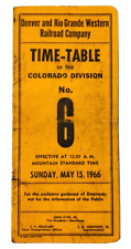 1966 D&RGW Denver & Rio Grande Western Railroad Employee Timetables No. 6 M13 picture