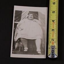 Fat Lady Sideshow Postcard, Signed on Back picture