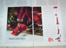1991 advertising -Dirt Devil Royal vacuum cleaners -Santa Claus helper- PRINT AD picture