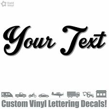 CUSTOM TEXT Vinyl Decal Sticker Car Window Bumper Your Personalized Lettering picture