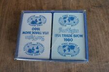 WOW Vintage Las Vegas IFIA Trade Show 1980 Unused Playing Sealed Cards Rare picture