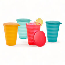 Tupperware New 16 OZ IMPRESSIONS TUMBLERS WITH FLAT SEALS picture