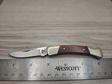 Vintage 2002 Buck USA 505 Knight Wood Handle Lock Back Pocket Knife picture