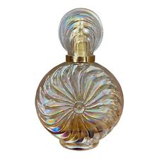 VTG Silvestri Perfume Fragrance Bottle Iridescent Gold Swirl Art Glass Empty picture
