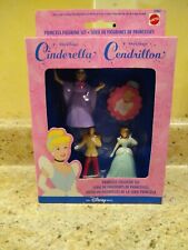 RARE 1998 Mattel Disney Store Cinderella Princess Figurine Set 67862 NIP picture