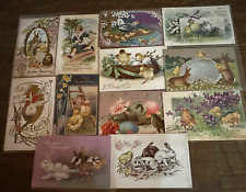 Nice~Lot of 12 Vintage~ Easter Postcards~Bunnies~ Chicks~in Sleeves~h520 picture