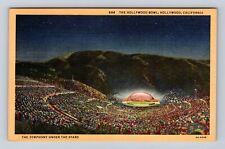 Hollywood CA-California, The Hollywood Bowl, Antique, Vintage Souvenir Postcard picture