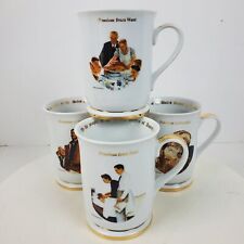Vintage NEW Saturday Evening Post Norman Rockwell Gallery Collection Mug Set picture