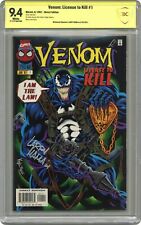 Venom License to Kill #1 CBCS 9.4 SS Larry Hama 1997 21-21F7AAA-008 picture