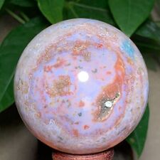 291g Rare Natural Ocean Jasper Sphere Quartz Crystal Ball Reiki Stone picture