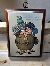 Vintage American Greetings Pete Hawley Artist Plaque. New Condition. picture