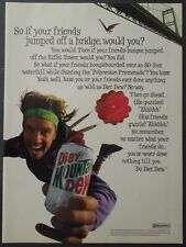 1993 DIET MOUNTAIN DEW Magazine Ad - Skydiving With A Dew picture
