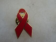 HIV awareness and support Red Ribbon logo pin picture