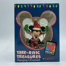 Disney Enesco Tree-rific Treasures Mickey Sledding Christmas Ornament picture