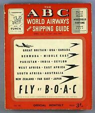 ABC WORLD AIRWAYS GUIDE APRIL-MAY 1949 TIMETABLE IRAQI SIAMESE AIRWAYS CDGT MISR picture