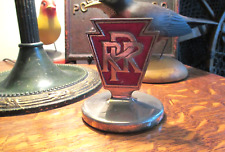 VINTAGE PRR Pennsylvania Railroad Keystone Logo Metal PAPERWEIGHT picture