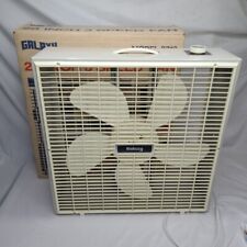 Vintage Galaxy Box Fan 3 Speed Metal With Original Box EUC Tested  picture