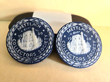(2) Villeroy Boch Mettlach Collectors Society 1980 Medallion Coins  Germany picture