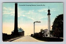 Louisville KY-Kentucky, Louisville Pumping Station, Vintage Postcard picture