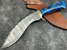 Custom Hand Forged Damascus Steel Blade, Hunting Knife , 15.0 