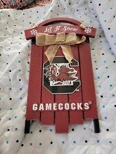 USC Gamecocks Holiday sled wall hanging Christmas decor Home Hanging College picture