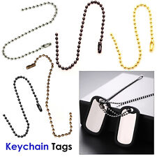 100pcs 10/15/20cm Metal Ball Beaded Chain With Connector Clasp Tag Key Chain picture