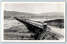 Tijuana Baja California Mexico Postcard Bridge Scene c1930's Vintage picture