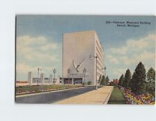 Postcard Veterans' Memorial Building, Detroit, Michigan USA picture