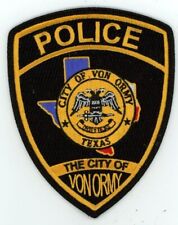 TEXAS TX VON ORMY POLICE NICE SHOULDER PATCH SHERIFF picture