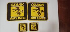 4 Ozark Air Lines Embroidered Patch 2 6 Inches And 2 2.5 Inches Patches  picture