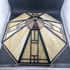 Vintage Tiffany Style Stained Glass Lamp Shade Mid Century Replacement picture