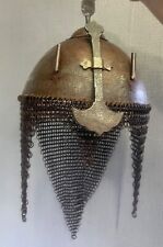 Collectable Old Islamic Safavid Era Islamic King Iron Helmet With Arabic Calligr picture