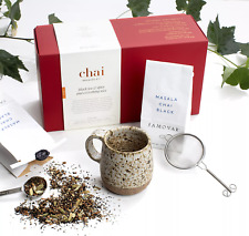 Samovar Masala Chai Tea Gift Set,  Whole Leaf & Spice Cozy Mug, Strainer & More picture