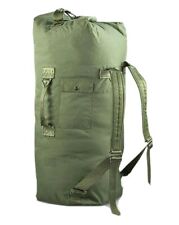 Military Duffle Bag Rucksack Olive Green Nylon Heavy Duty Army Duffel USGI picture