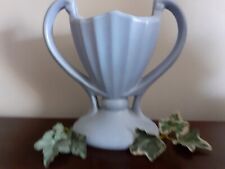1930 Camark Cornflower Blue Vase Double Handled Trophy Ceramic Pottery Rare #404 picture