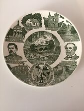 1962 Kettlesprings Kilns 10” Collector Plate Antietam Centennial Civil War picture
