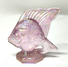 Fenton Art Glass ~ Pink Glass Sunfish ~ Fish Figurine picture