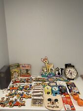 Large Vintage Lot Of Disney Collectibles Toys Pins Magazines Ornaments Clocks picture