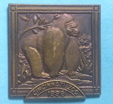 Cincinnati ZOO ,Great Ape, Gorilla, Silver Back Logo pin picture