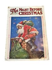 VINTAGE 1926 THE NIGHT BEFORE CHRISTMAS BOOK SAALFIELD PUBLISHING CO 1ST EDITION picture
