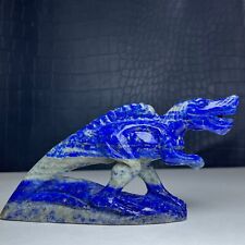 202g Natural Crystal Mineral Specimen,   Lapis lazuli Dinosaur Hand Carved  Gift picture