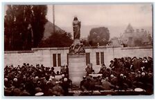 1924 Unveiling War Memorial Earl Haig Alloa Scotland UK RPPC Photo Postcard picture