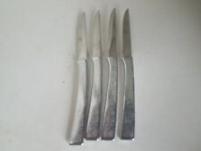 Vintage Caravelle Hall Steak Knife Set Metal Handles Stainless USA 4 Pieces picture