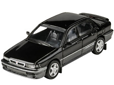 1988 Mitsubishi Galant VR-4 Lamp Black and Chateau Silver 1/64 Diecast Model Car picture