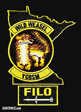 USAF 179 FIGHTER SQ-179 FS-WILD WEASEL-YGBSM-Minnesota ANG-Duluth ANGB-PATCH SET picture