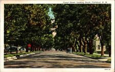 postcard Carlsbad New Mexico Canal Street Looking North 1942 Street View A3 picture