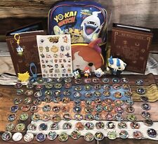 Yo-Kai Yokai Watch Medals 122 piece lot•2 Binders•Bag•Figurines/Stickers… picture