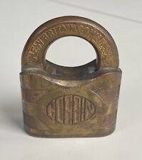 CORBIN Antique Brass Padlock Lock New Britain Conn. Early 1900's. NO KEY picture