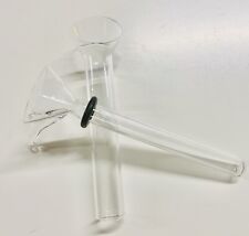 Downstem Glass Slider 8mm Bowl downstem Clear 4” Male  (set 2 Pcs ) %100 USA picture